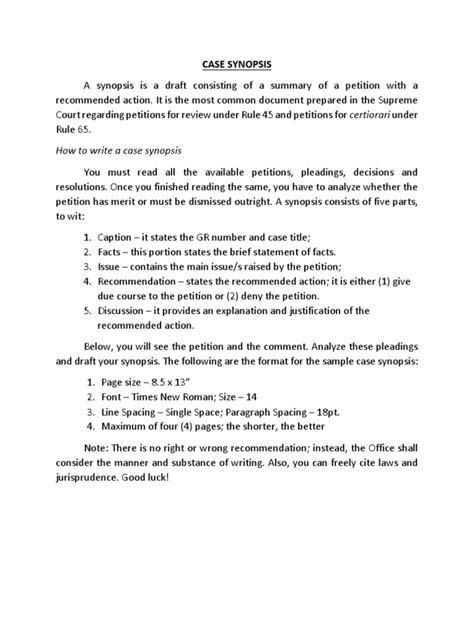 Image result for Crime Synopsis Example