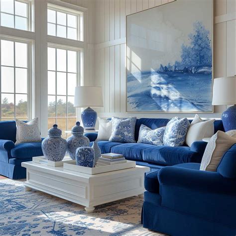 20+ Tranquil Blue and White Living Spaces • 333+ Images • [ArtFacade ...