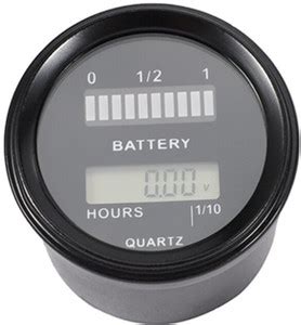 amiciSense Digital Battery Capacity Indicator, 12V to 48V Meter Gauge ...