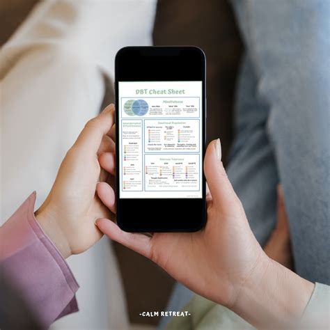 Buy DBT Cheat Sheet DBT Skills Borderline Bpd Therapy Online in India ...