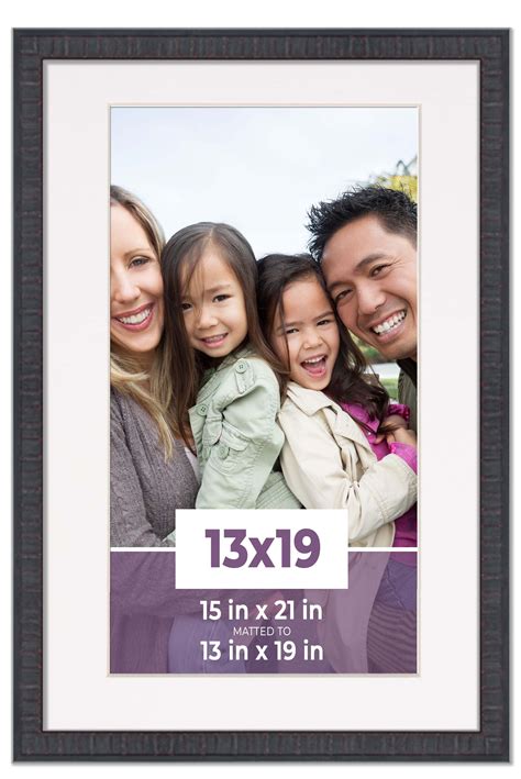 13x19 Frame Mahogany With White Picture Mat For 13x19 Photo - Mahogany ...
