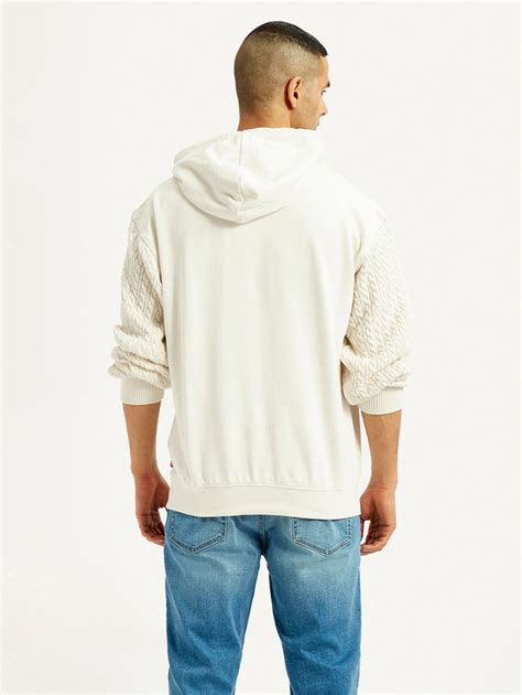 Men's Knitted Off White Hooded Sweatshirt – Levis India Store