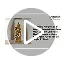 ARTVARKO Brass Lord Krishna God Murti Statue of Love Flute Playing Home ...