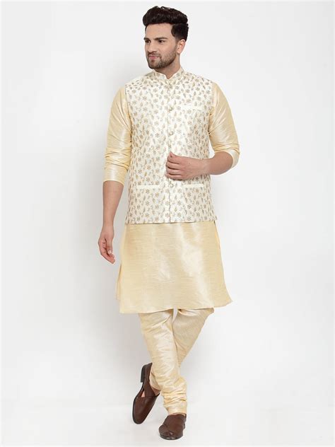 Men's Silk Embroidered Nehru Jacket – KRAFT INDIA