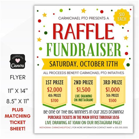 Raffle Prize Poster Template