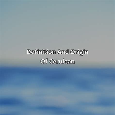 What Color Is Cerulean - colorscombo.com