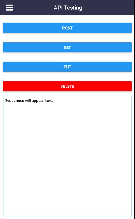 Sample Code for Post API in React Native 的图像结果