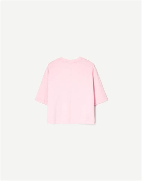Heavy cotton boxy fit short sleeve T-shirt - Women | Bershka