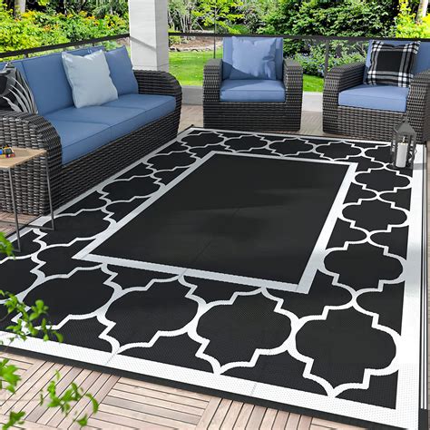 Amazon.com: GENIMO 5' x 8' Outdoor Rug Waterproof for Patio Decor ...