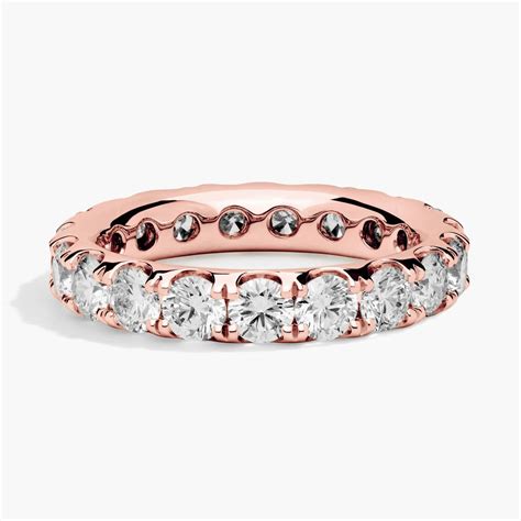 Riviera Pavé Lab-Grown Diamond Eternity Ring In 14K Rose Gold (3 Ct. tw ...