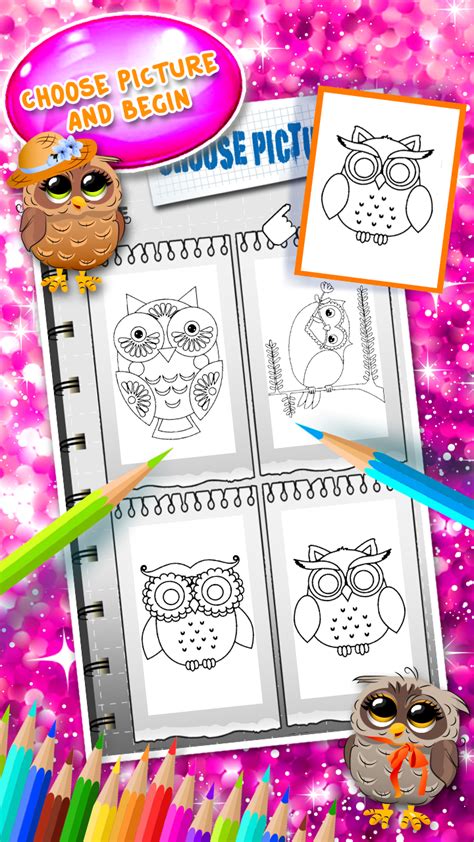 Lovely Owl Coloring Book - App on Amazon Appstore