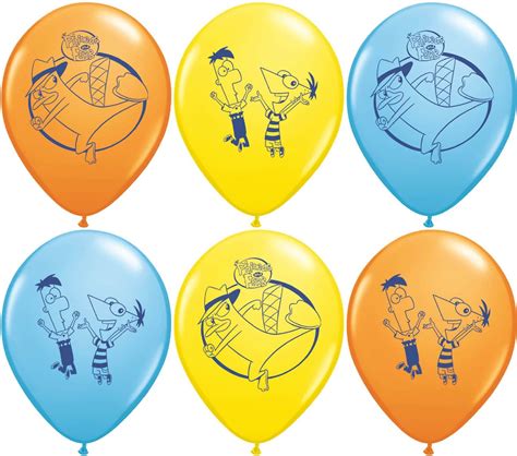 Amazon.com: Phineas and Ferb 12" Latex Balloons : Toys & Games