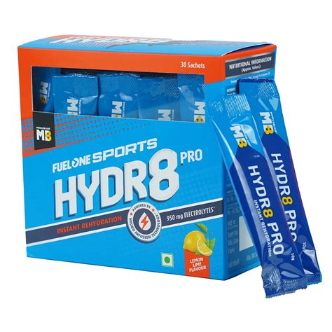 MuscleBlaze Fuel One Sports Hydr8 PRO, 950 mg Electrolytes, for Instant ...