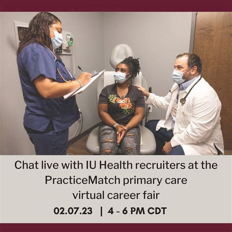 Connect with Indiana University Health recruiters on Tuesday evening at the PracticeMatch # ...