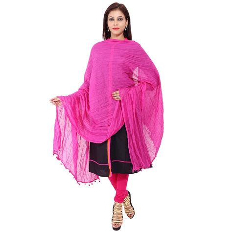 Buy Zaributi Pure Cotton Dupatta With Pom Pom Lace at Amazon.in
