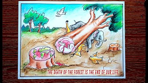 forest day drawing