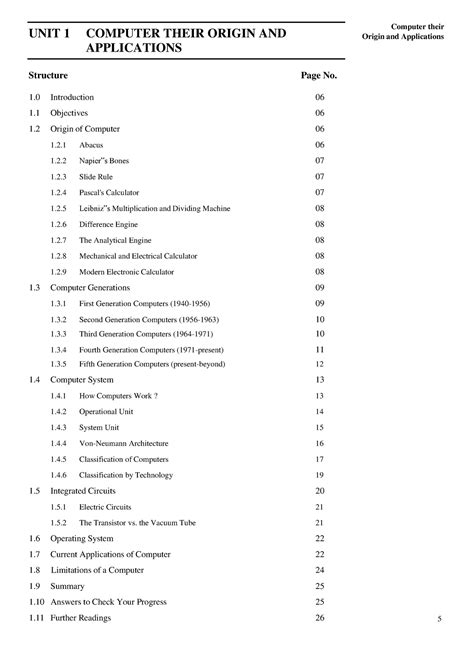 Unit-1 Introduction TO Computer - UNIT 1 COMPUTER THEIR ORIGIN AND ...
