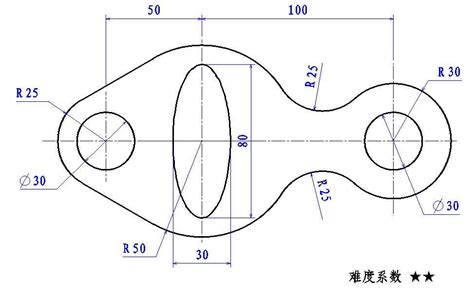 CAD练习图全集——基础篇3 - CAD练习图基础篇 - 中望CAD培训