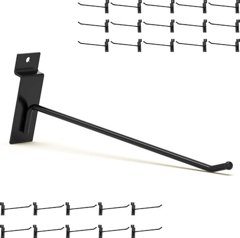 Amazon.com: BFPeaky Black Slatwall Hooks 8 Inch 25PC, Heavy Duty ...