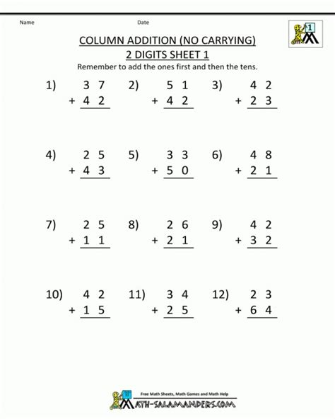 Image result for Grade 2 Math Addition