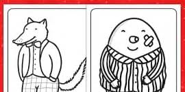 Story Colouring Sheets to Support Teaching on The Jolly Postman