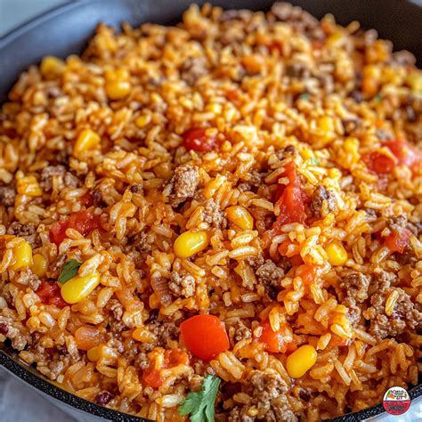 One-Pot Mexican Taco Rice Skillet