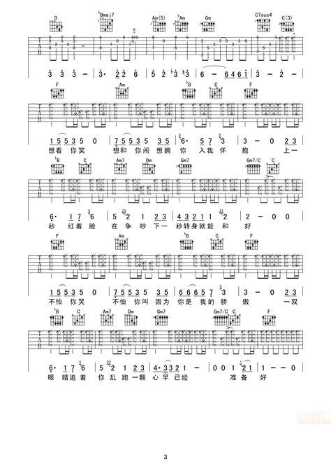 一次就好 吉他谱,遇见 吉他谱 - 伤感说说吧