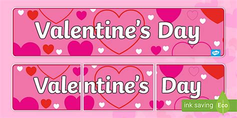 Editable Valentine's Day Display Banner (teacher made)