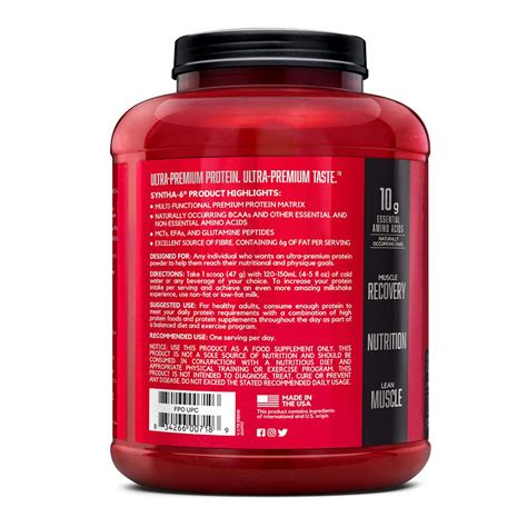 BSN Syntha Chocolate Milkshake Flavour Powder, 5 lb Price, Uses, Side ...