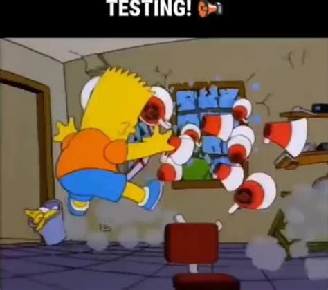 Image result for Bart Simpson Testing