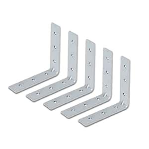 B.K.Jagan & Co L Shaped Wall Shelf Angle Brackets (Pack of 5) (3 X 3 ...