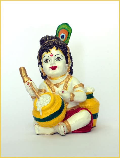 Buy Copperhoard Divine Krishna Bal Gopal Makhan Chor Krishna Resin Idol ...