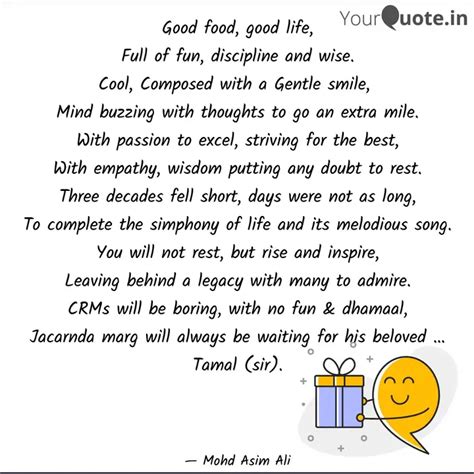Good food, good life, Ful... | Quotes & Writings by Mohd Asim Ali ...