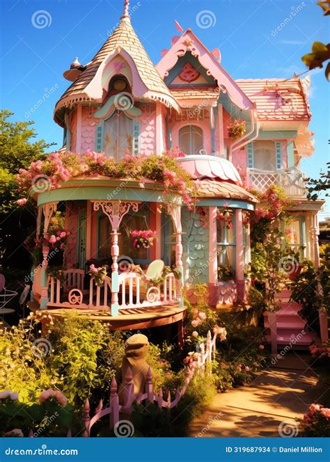 Cottagecore Victorian House Illustration In Victorian Theme Kawaii For Book Cover Or Royalty ...