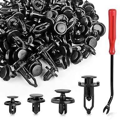 STHIRA® 120pcs Universal Car Bumper Clips Lock Kit 6mm/7mm/8mm/9mm Push ...