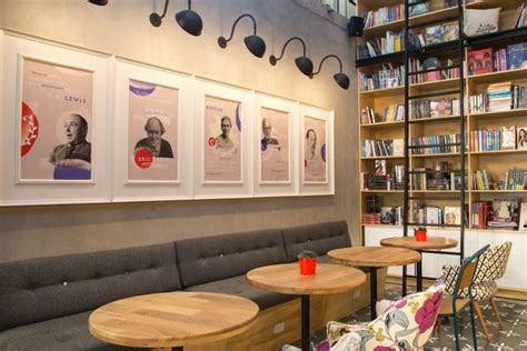 隐藏的六边形空间，书店？咖啡馆！ - 餐饮 - 室内设计师网 | Design de interiores de cafés ...