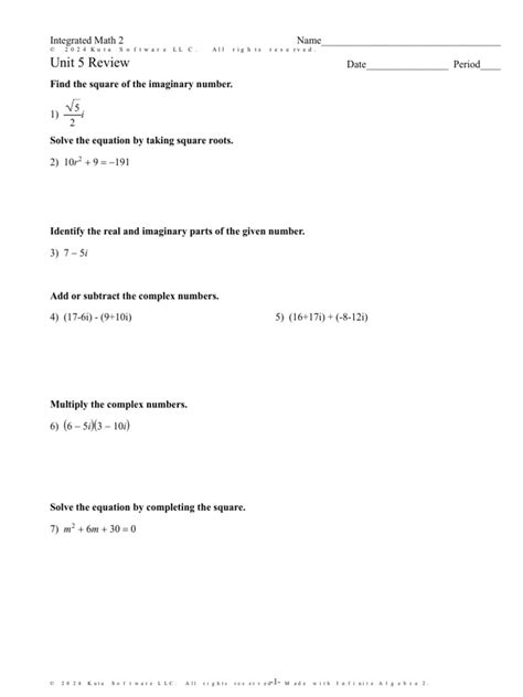 Image result for Unit 5 Maths Problems