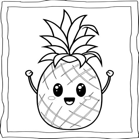 Coloring Pages Of Pineapples