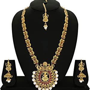 MATUSHRI ART Red Brass and Copper Indina God Laxmi with Dancing Peacock ...