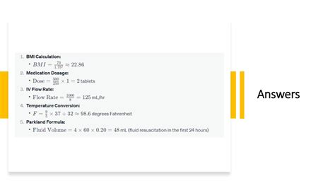 Image result for Nursing Math Study Guide