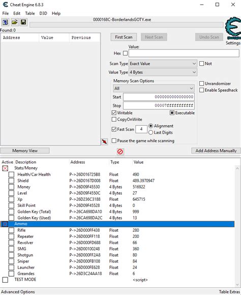 Cheat Engine Borderlands 2 Script 的图像结果