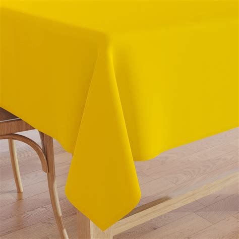 Encasa Homes Plain Colour Table Cloth (7.5 ft Long) for 6 to 8 Seater ...