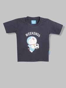 Flipkart.com | Doraemon Boys Graphic Print Pure Cotton Regular T Shirt ...