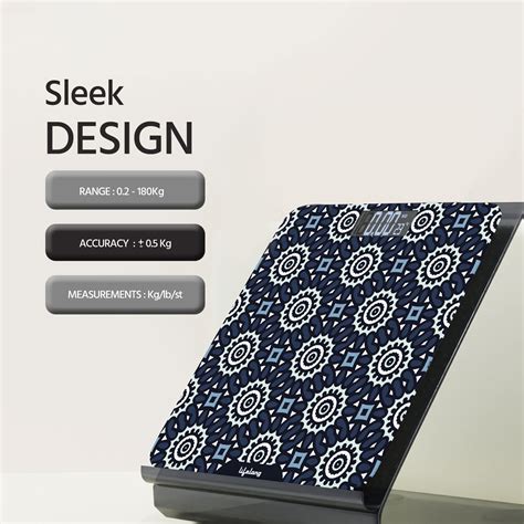 Lifelong LLWS27 Digital Glass Weighing Scale- Step-On, Auto On/Off, 18 ...