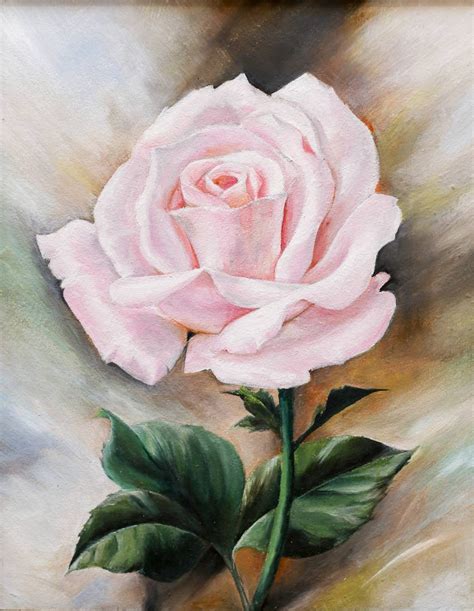 картина маслом. роза | Painting, Rose, Flowers