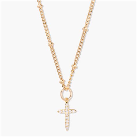 Josephine Cross Necklace – Brook & York