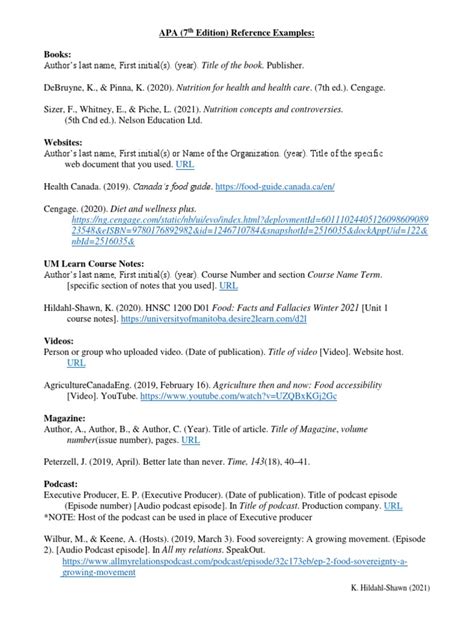 Image result for APA Reference Guide Example