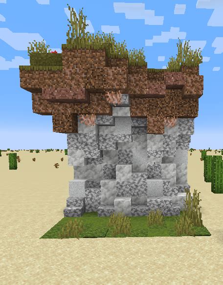 Image result for Minecraft Cliff Tutorial