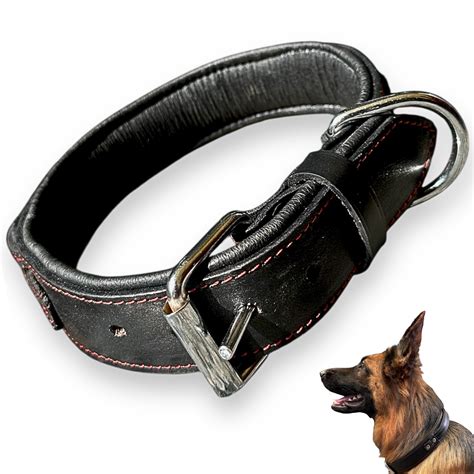The K9 Store 100% Highgrade Leather Bold Dog Neck Collar For Training