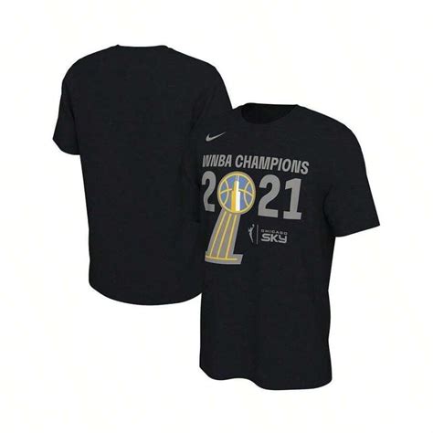 Nike Boyfriend Style Men's Black Chicago Sky 2021 WNBA Champions Trophy ...